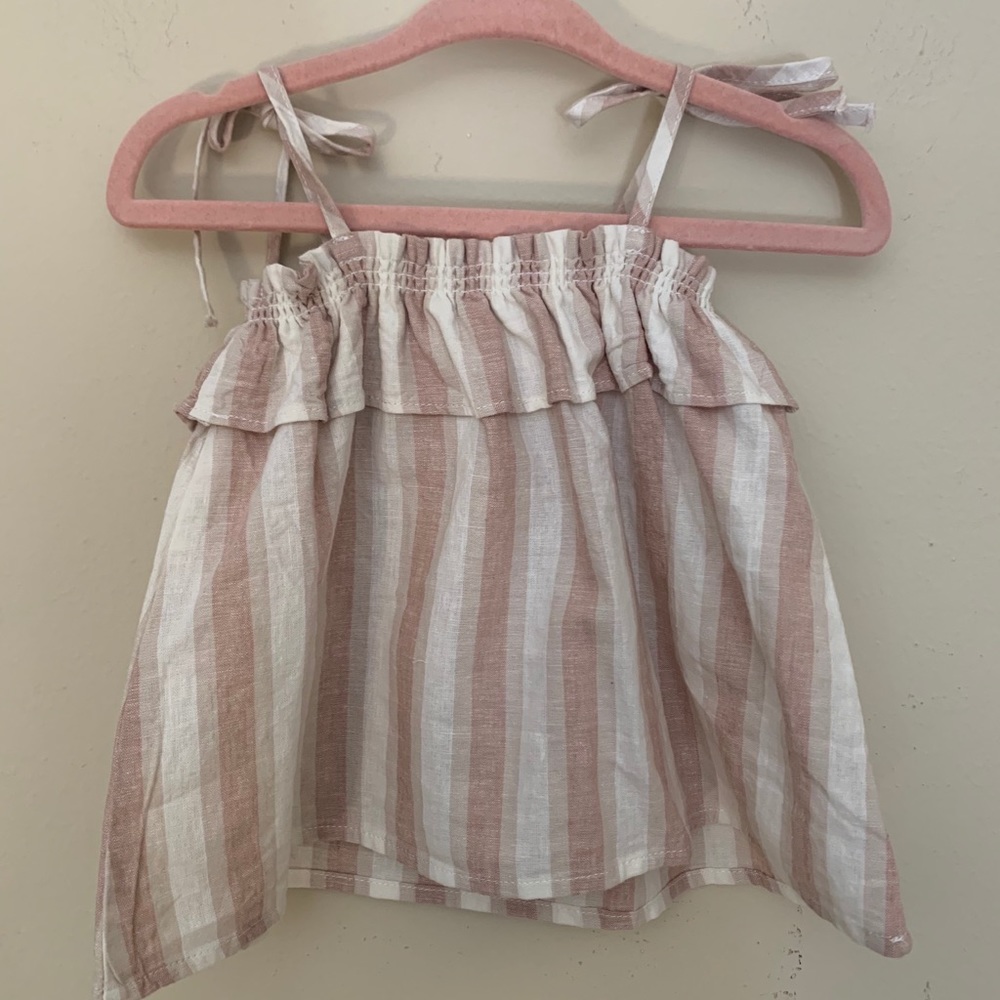 $90 Rylee Cru Set Ruffle Tube Top Flutter Bloomer - Picture 2 of 13